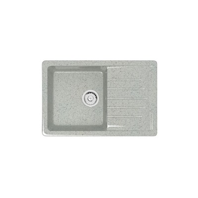 12996 Мойка глянцевая Энди Z16Q10 (светло-серый)  Granit MARRBAXX
